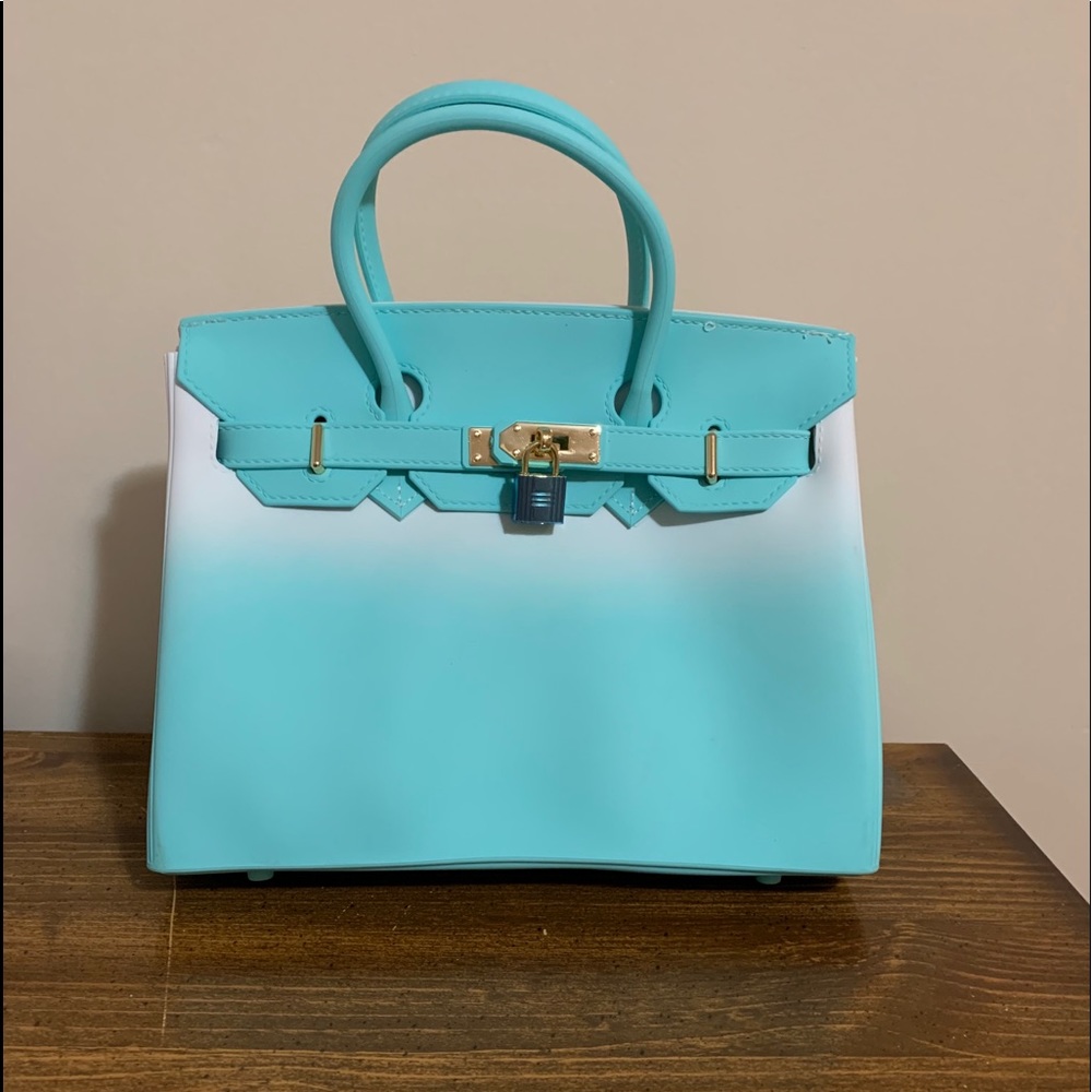 Original PVC hand painted purse